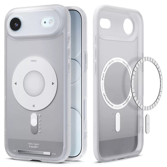 Θήκη MagSafe για Apple iPhone 17 Air, Spigen, Ultra Hybrid Classic, Ασημί