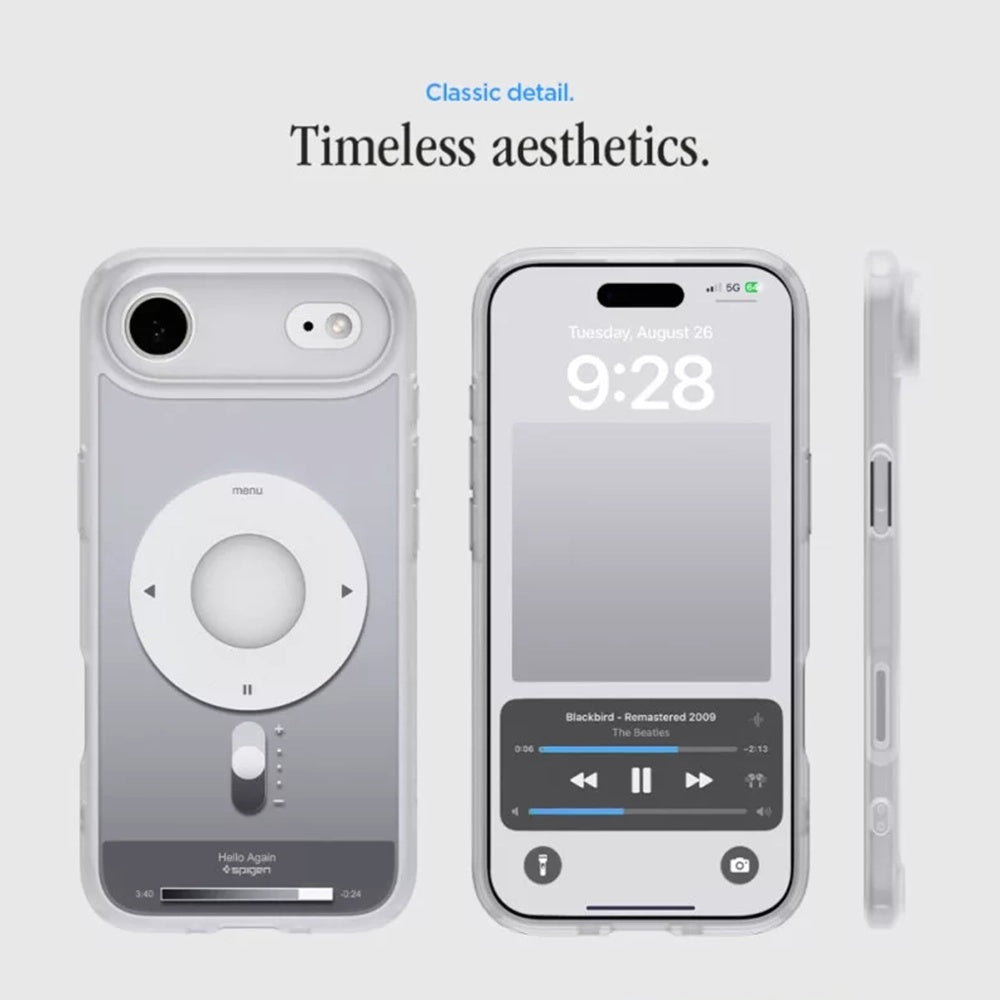 Θήκη MagSafe για Apple iPhone 17 Air, Spigen, Ultra Hybrid Classic, Ασημί