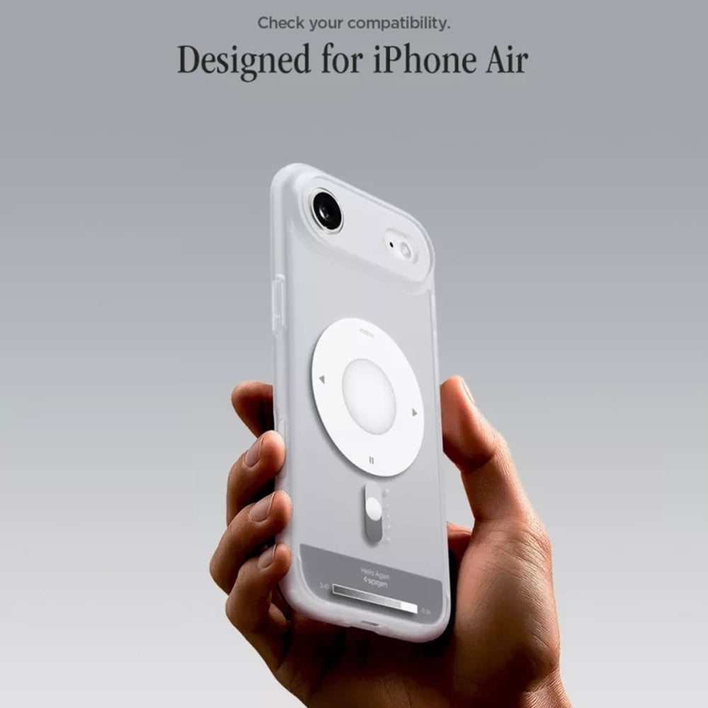 Θήκη MagSafe για Apple iPhone 17 Air, Spigen, Ultra Hybrid Classic, Ασημί