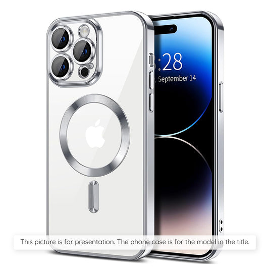 Θήκη MagSafe για Apple iPhone 17 Air, Techsuit, Luxury Crystal, Ασημί
