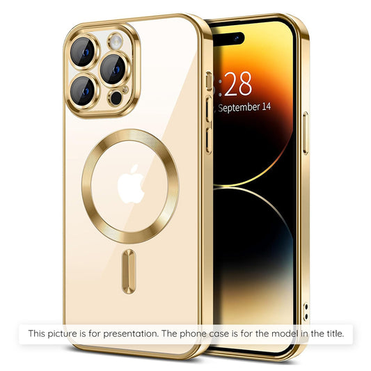 Θήκη MagSafe για Apple iPhone 17 Air, Techsuit, Luxury Crystal, Χρυσή