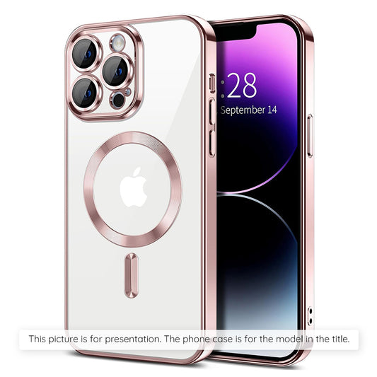 Θήκη MagSafe για Apple iPhone 17 Air, Techsuit, Luxury Crystal, Ροζ