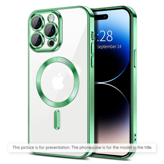 Θήκη MagSafe για Apple iPhone 17 Air, Techsuit, Luxury Crystal, Ανοιχτό Πράσινο