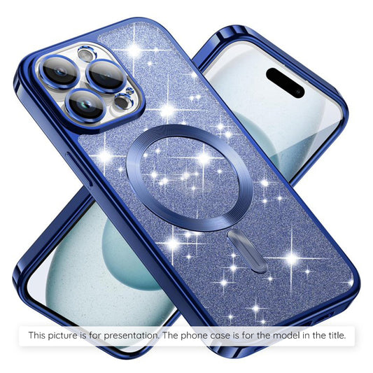 Θήκη MagSafe για Apple iPhone 17 Air, Techsuit, Luxury Glitter, Μπλε