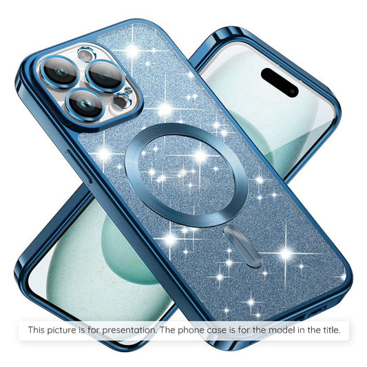 Θήκη MagSafe για Apple iPhone 17 Air, Techsuit, Luxury Glitter, Bleu