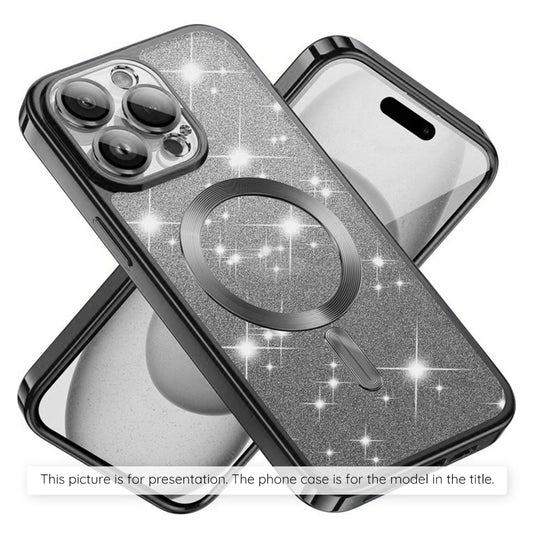 Θήκη MagSafe για Apple iPhone 17 Air, Techsuit, Luxury Glitter, Μαύρη