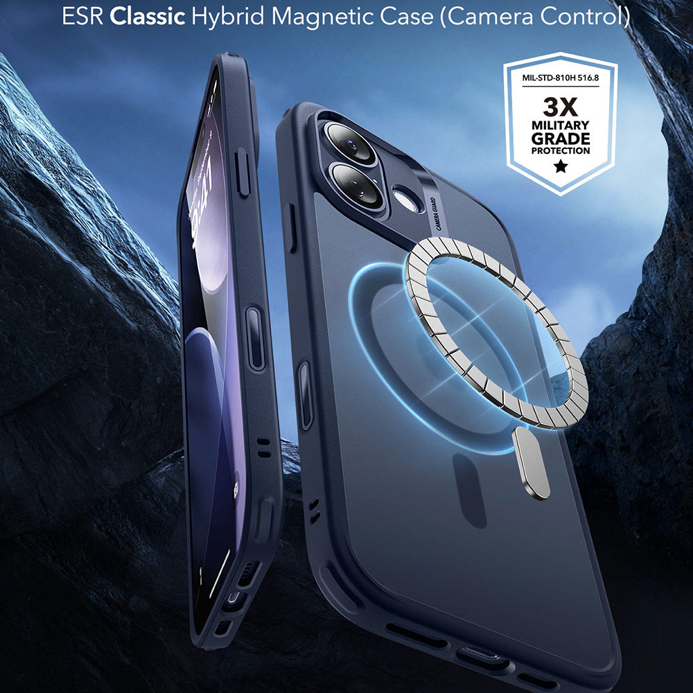 Θήκη MagSafe για Apple iPhone 17, ESR, Classic Hybrid, Σατινέ Μπλε