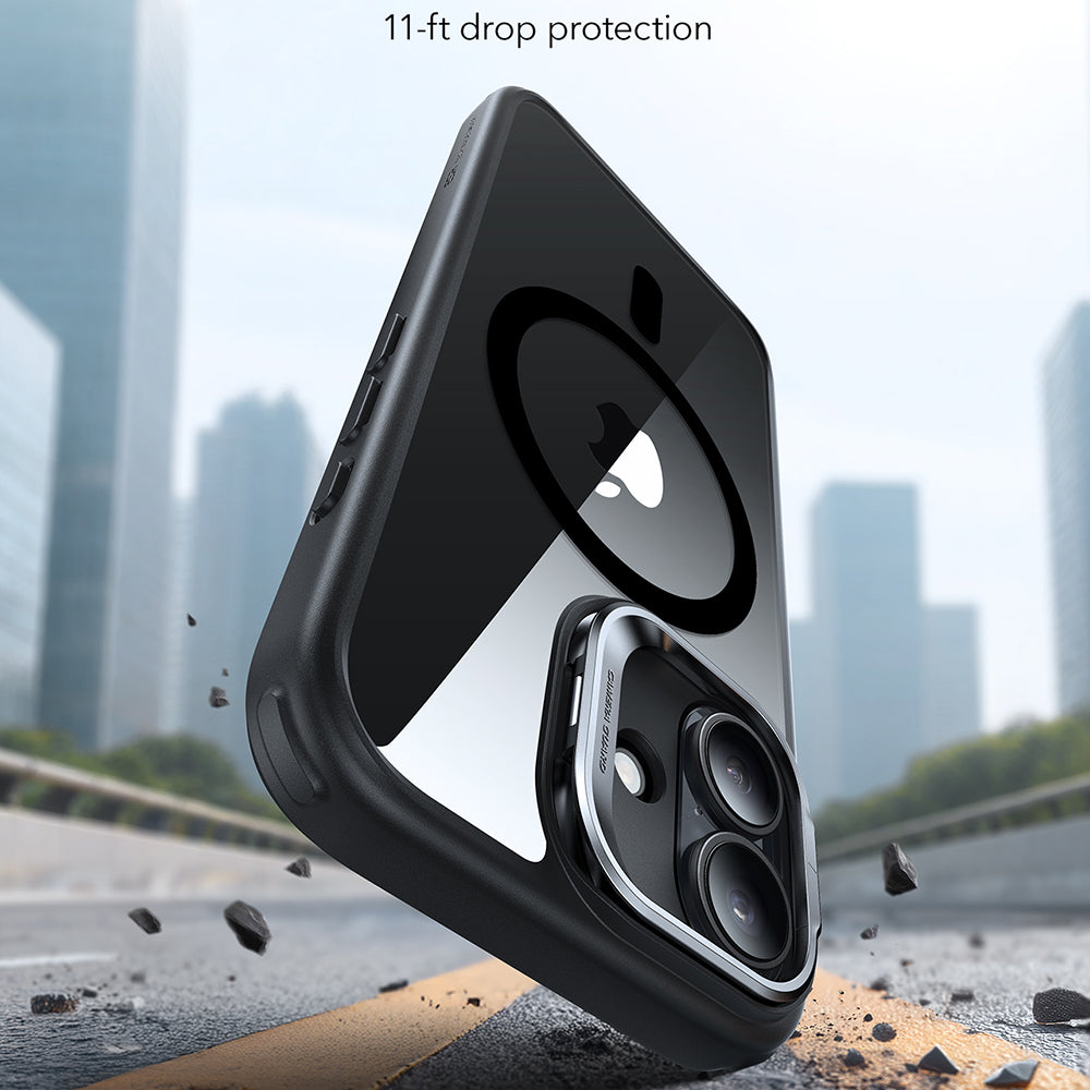 Θήκη MagSafe για Apple iPhone 17, ESR, Classic Hybrid Kickstand, Διάφανη Μαύρη