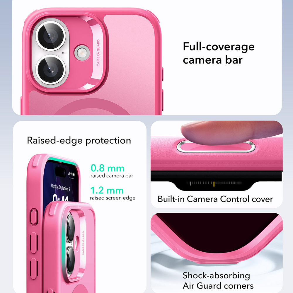 Θήκη MagSafe για Apple iPhone 17, ESR, Classic Hybrid, Ροζ Σατέν