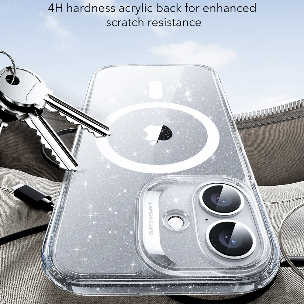 Θήκη MagSafe για Apple iPhone 17, ESR, Classic Hybrid Shimmer, Διαφανής