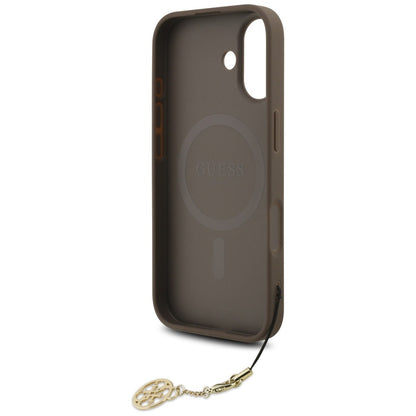 Θήκη MagSafe για Apple iPhone 17, Guess, 4G Charm Cradle, Καφέ