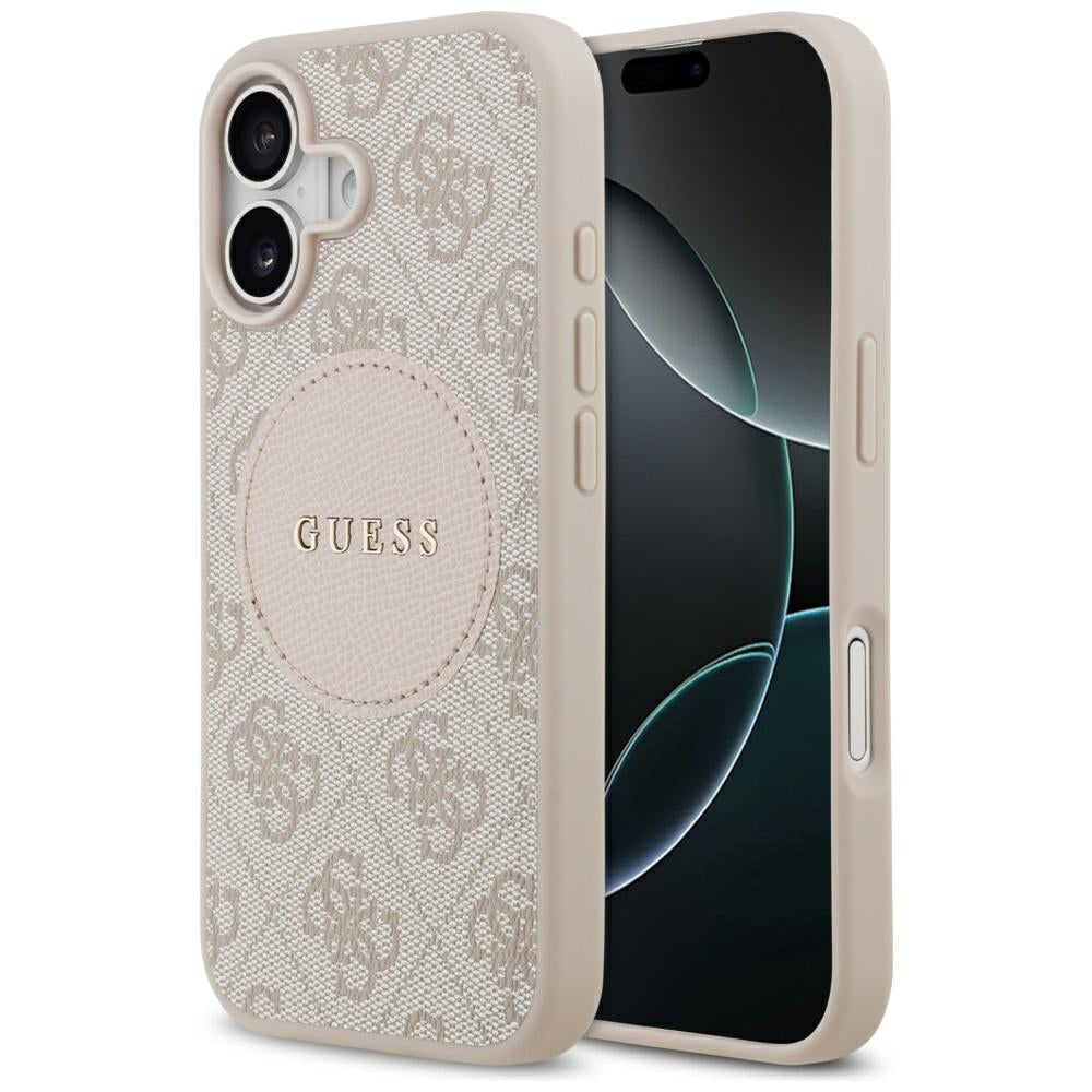 Θήκη MagSafe για Apple iPhone 17, Guess, 4G Circle Classic Logo, Ροζ