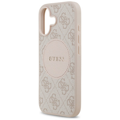 Θήκη MagSafe για Apple iPhone 17, Guess, 4G Circle Classic Logo, Ροζ