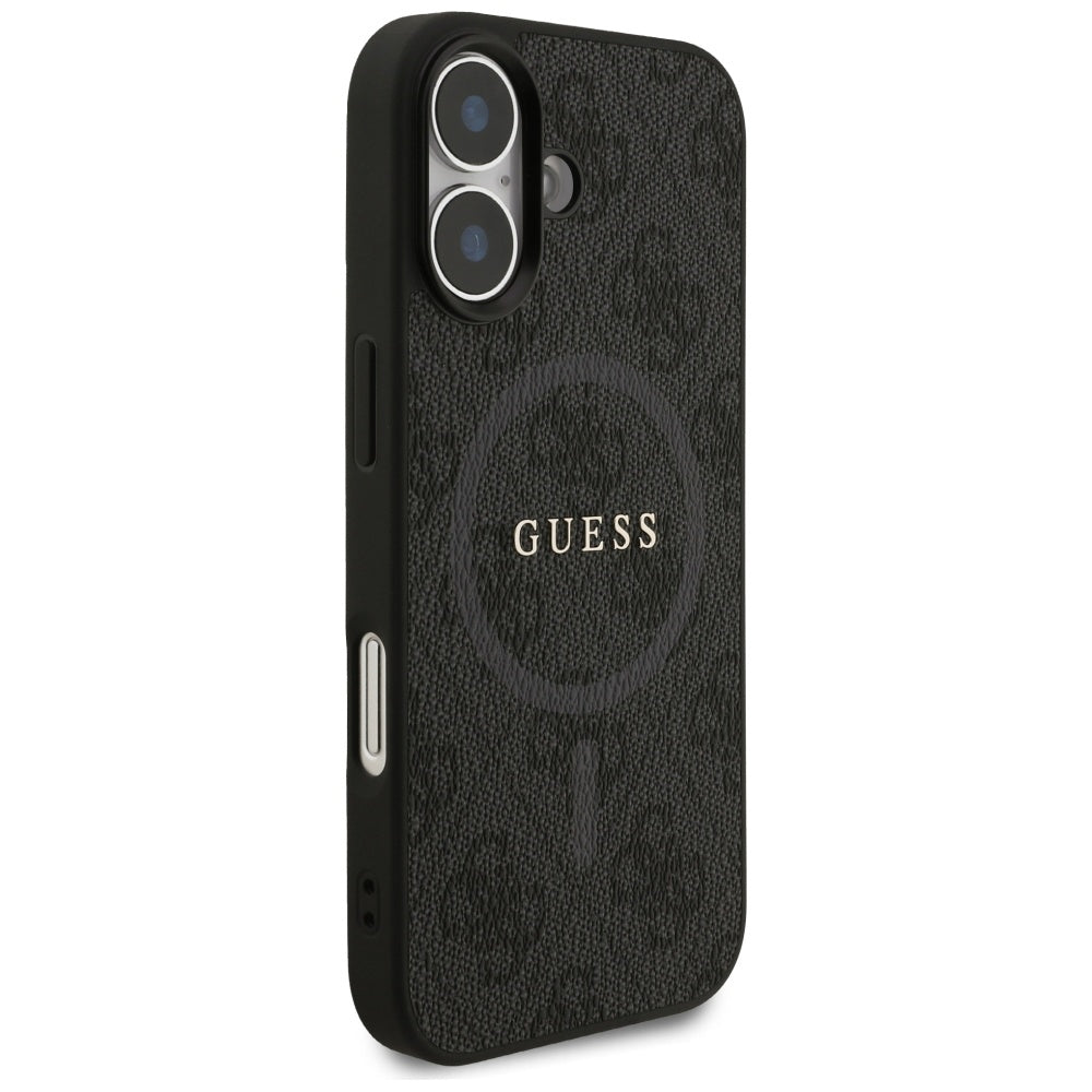 MagSafe Case for Apple iPhone 17, Guess, 4G Ring Classic Logo, Black