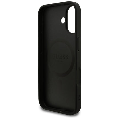 MagSafe Case for Apple iPhone 17, Guess, 4G Ring Classic Logo, Black