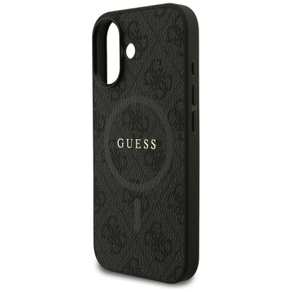 MagSafe Case for Apple iPhone 17, Guess, 4G Ring Classic Logo, Black