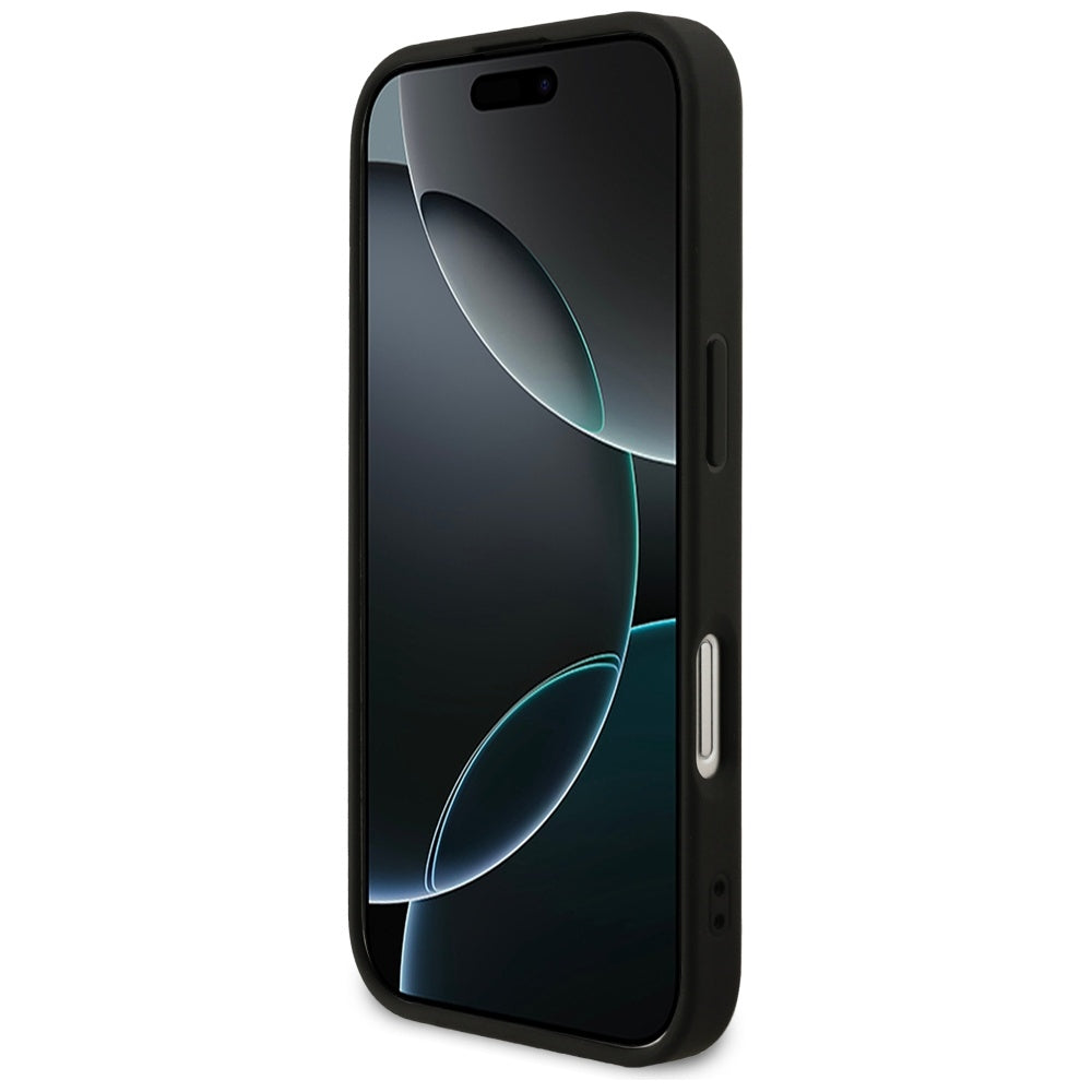 MagSafe Case for Apple iPhone 17, Guess, 4G Ring Classic Logo, Black
