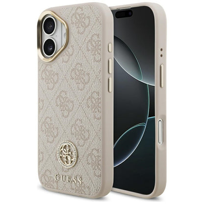 Θήκη MagSafe για Apple iPhone 17, Guess, 4G Strass Logo, Ροζ