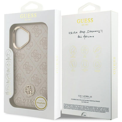 Θήκη MagSafe για Apple iPhone 17, Guess, 4G Strass Logo, Ροζ