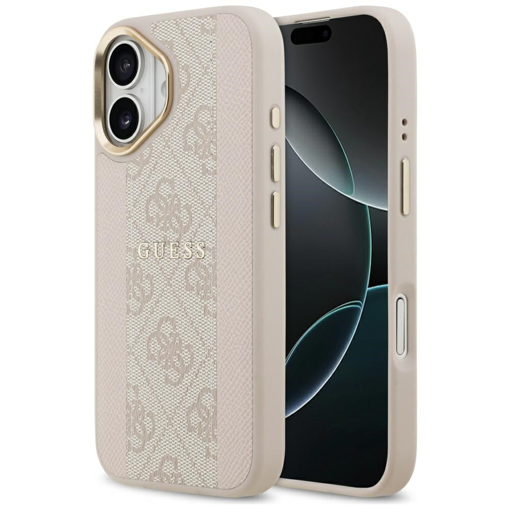 Θήκη MagSafe για Apple iPhone 17, Guess, 4G Stripe, Ροζ