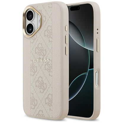 Θήκη MagSafe για Apple iPhone 17, Guess, 4G Stripe, Ροζ
