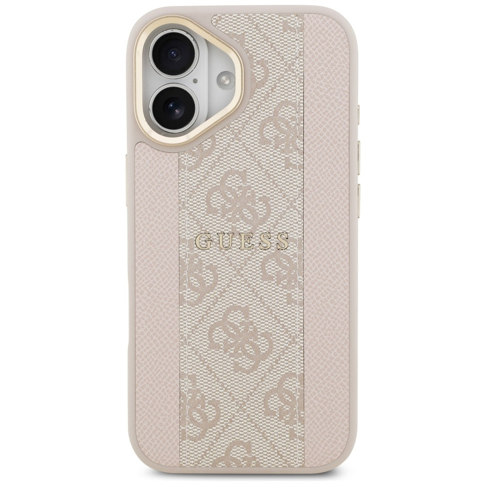 Θήκη MagSafe για Apple iPhone 17, Guess, 4G Stripe, Ροζ