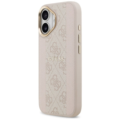 Θήκη MagSafe για Apple iPhone 17, Guess, 4G Stripe, Ροζ