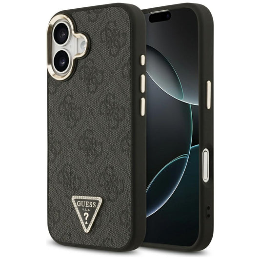 Θήκη MagSafe για Apple iPhone 17, Guess, 4G Triangle Diamond Logo, Μαύρη