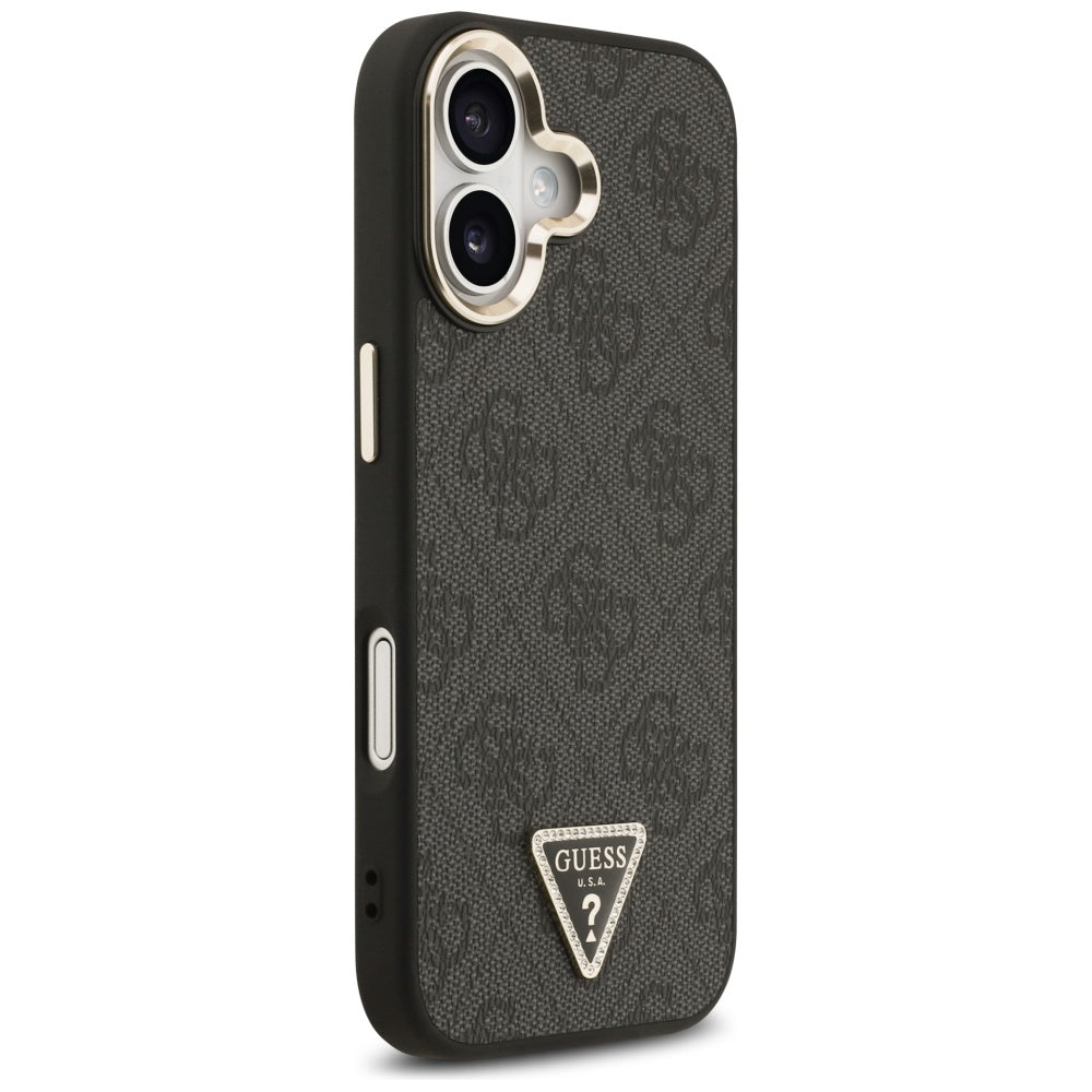 Θήκη MagSafe για Apple iPhone 17, Guess, 4G Triangle Diamond Logo, Μαύρη