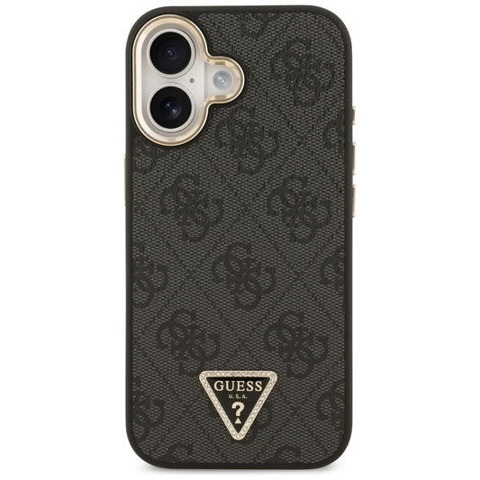 Θήκη MagSafe για Apple iPhone 17, Guess, 4G Triangle Diamond Logo, Μαύρη