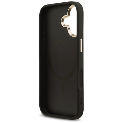 Θήκη MagSafe για Apple iPhone 17, Guess, 4G Triangle Diamond Logo, Μαύρη