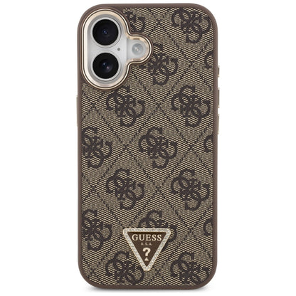 Θήκη MagSafe για Apple iPhone 17, Guess, 4G Triangle Logo, Χρυσοκαφέ