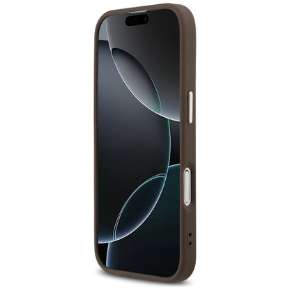 Θήκη MagSafe για Apple iPhone 17, Guess, 4G Triangle Logo, Χρυσοκαφέ