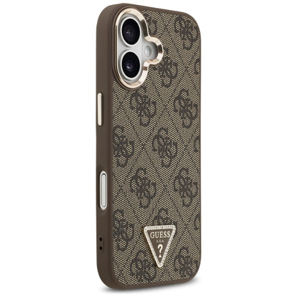 Θήκη MagSafe για Apple iPhone 17, Guess, 4G Triangle Logo, Χρυσοκαφέ