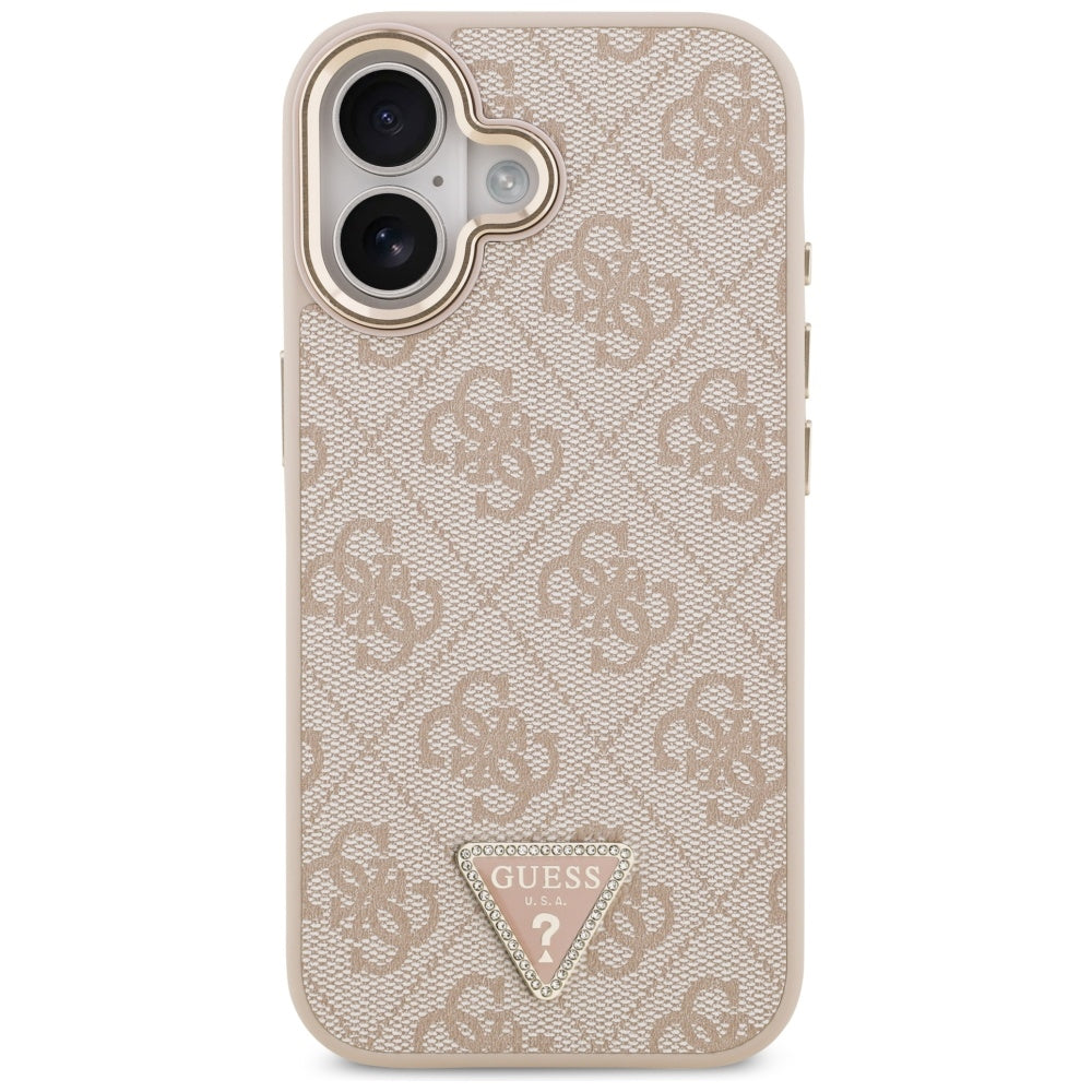 Θήκη MagSafe για Apple iPhone 17, Guess, 4G Triangle Logo, Ροζ Χρυσό