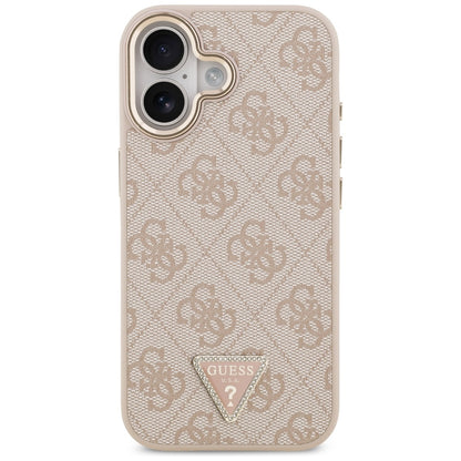 Θήκη MagSafe για Apple iPhone 17, Guess, 4G Triangle Logo, Ροζ Χρυσό