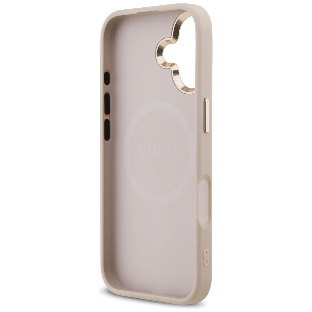Θήκη MagSafe για Apple iPhone 17, Guess, 4G Triangle Logo, Ροζ Χρυσό