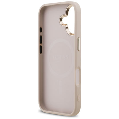 Θήκη MagSafe για Apple iPhone 17, Guess, 4G Triangle Logo, Ροζ Χρυσό