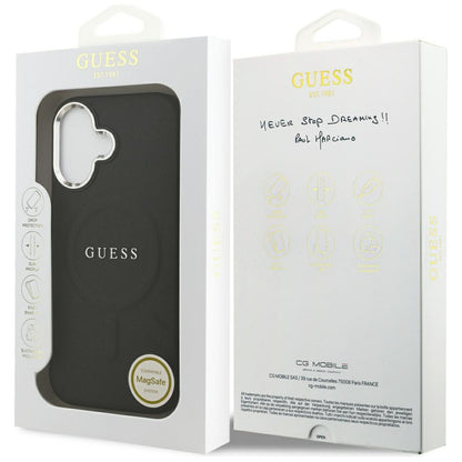 Θήκη MagSafe για Apple iPhone 17, Guess, Classic Logo, Μαύρη
