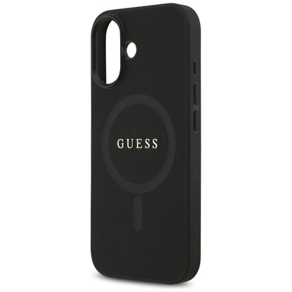 Θήκη MagSafe για Apple iPhone 17, Guess, Saffiano Classic Logo, Μαύρη