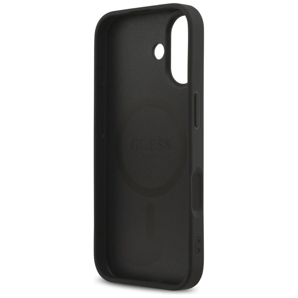 Θήκη MagSafe για Apple iPhone 17, Guess, Saffiano Classic Logo, Μαύρη