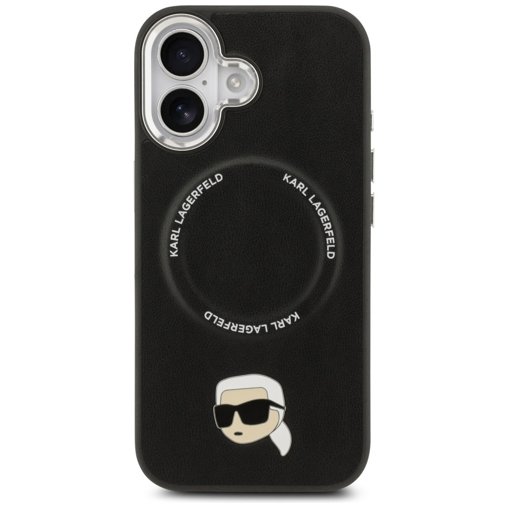 Θήκη MagSafe για Apple iPhone 17, Karl Lagerfeld, Karl Pin, Μαύρη
