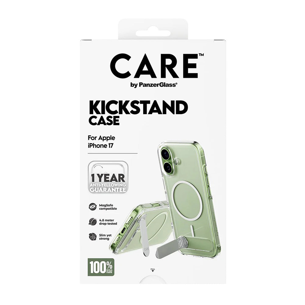 Θήκη MagSafe για Apple iPhone 17, PanzerGlass, με Χαρακτηριστικό Kickstand, Διάφανη