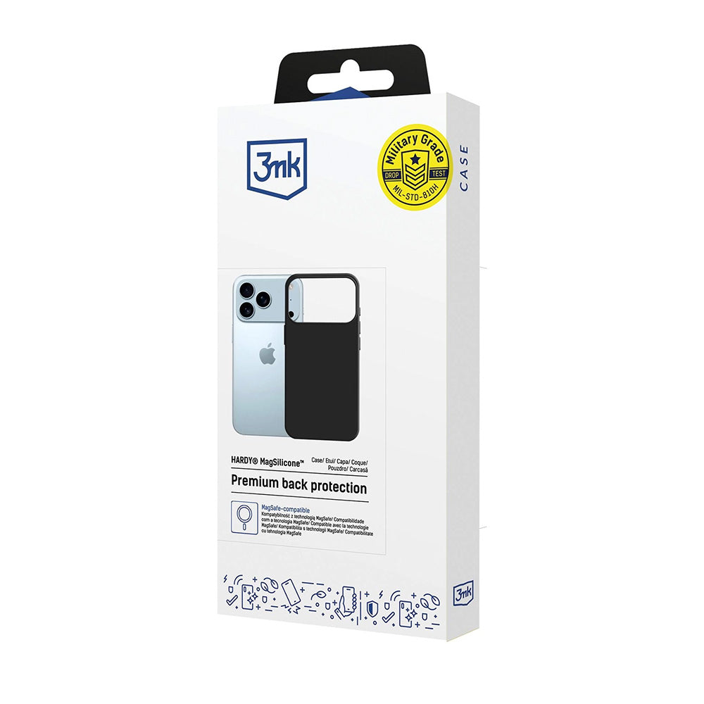 Θήκη MagSafe για Apple iPhone 17 Pro, 3MK, Hardy, Μαύρη