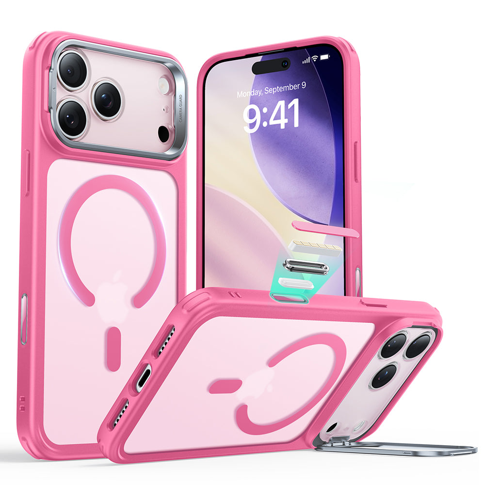 Θήκη MagSafe για Apple iPhone 17 Pro, ESR, Classic Hybrid Kickstand, Ροζ Σατέν