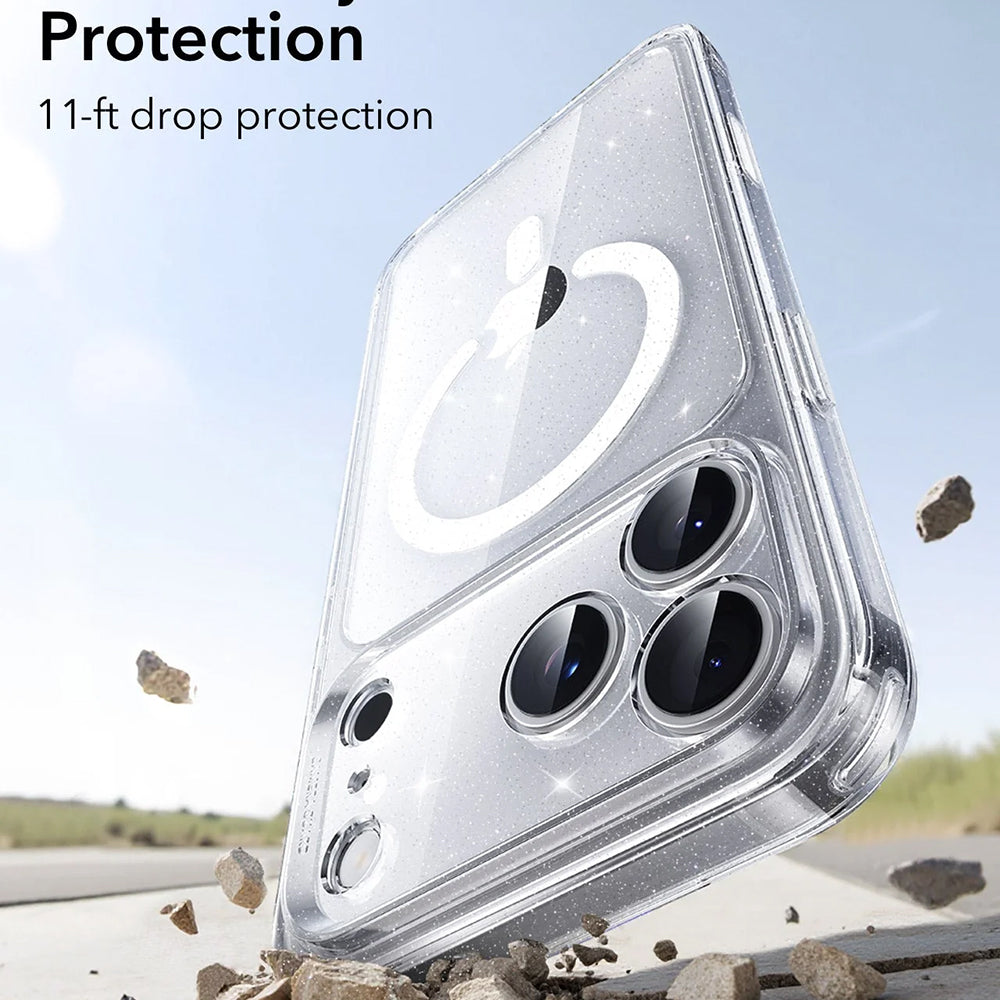Θήκη MagSafe για Apple iPhone 17 Pro, ESR, Classic Hybrid Shimmer, Διαφανής
