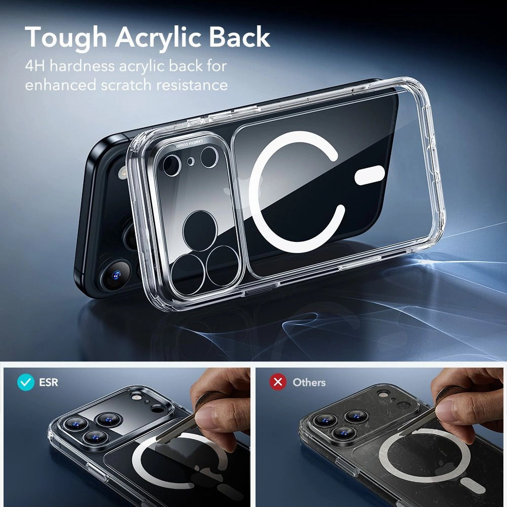 Θήκη MagSafe για Apple iPhone 17 Pro, ESR, Classic Hybrid με Προστατευτικό Οθόνης, Διάφανη