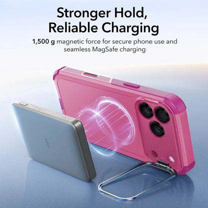 Θήκη MagSafe για Apple iPhone 17 Pro, ESR, Cyber Armor Kickstand, Ροζ