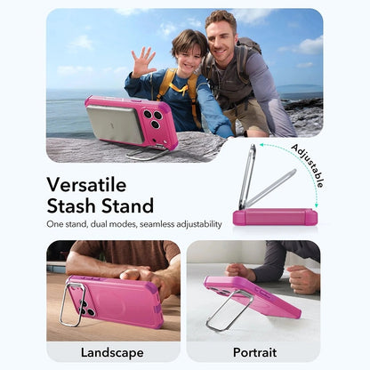 Θήκη MagSafe για Apple iPhone 17 Pro, ESR, Cyber Armor Kickstand, Ροζ
