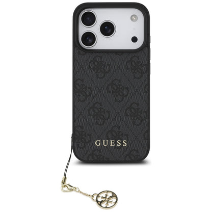 Θήκη MagSafe για Apple iPhone 17 Pro, Guess, 4G Charm Cradle, Μαύρη